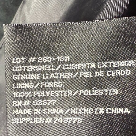 St. John's Bay Black Washable Suede Jacket Size Large - Picture 6 of 7